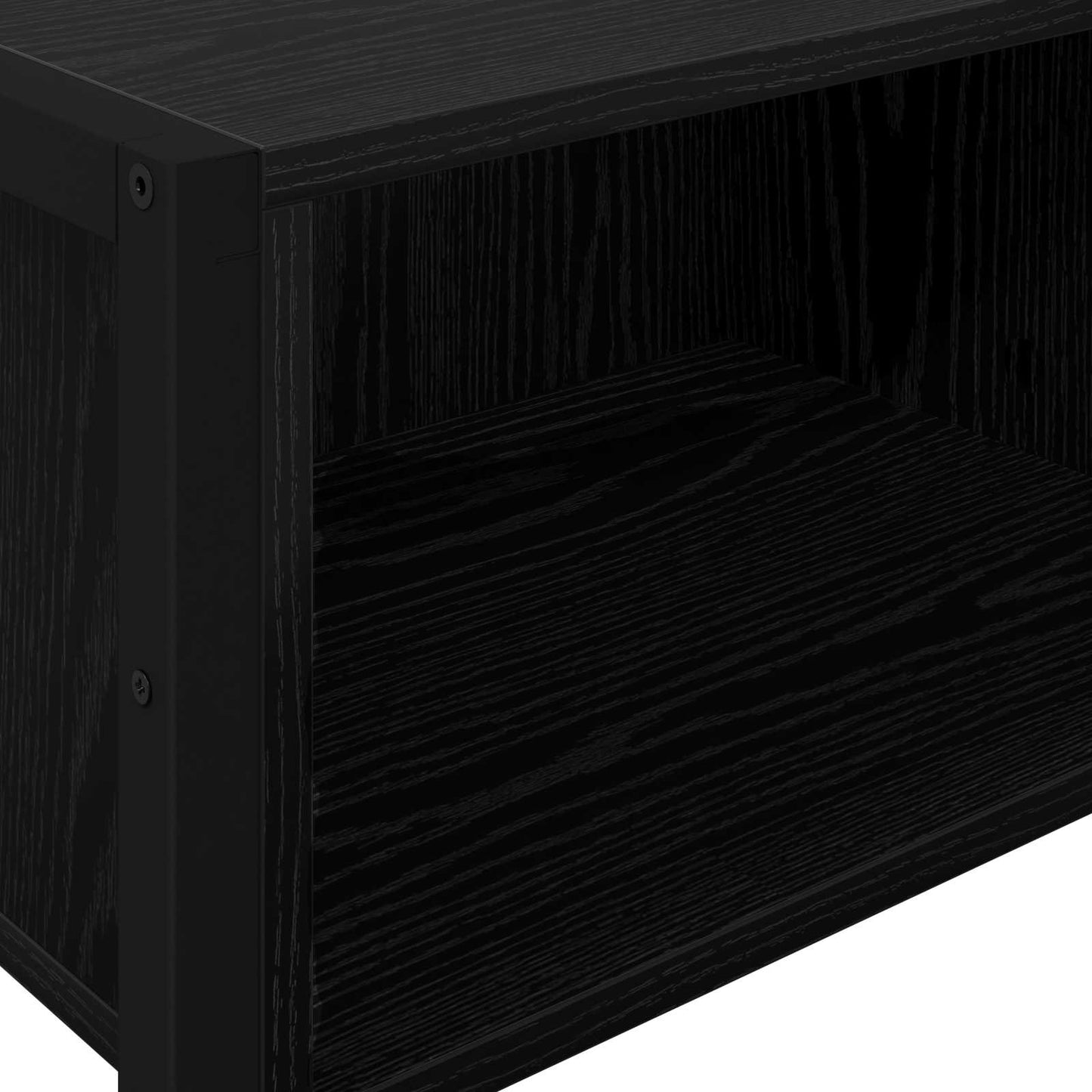 Tavolino Rovere Nero 100 x 36 x 75 cm Legno multistrato