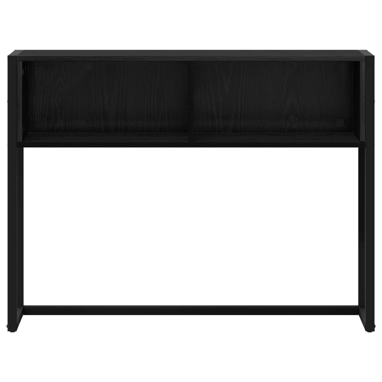 Tavolino Rovere Nero 100 x 36 x 75 cm Legno multistrato