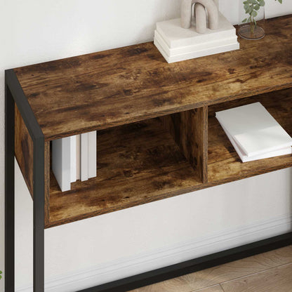 Tavolino Rovere Fumo 100 x 36 x 75 cm Legno ingegnerizzato
