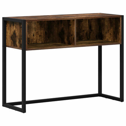 Tavolino Rovere Fumo 100 x 36 x 75 cm Legno ingegnerizzato