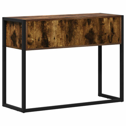 Tavolino Rovere Fumo 100 x 36 x 75 cm Legno ingegnerizzato