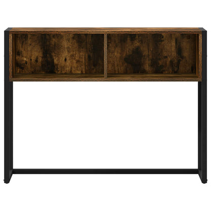 Tavolino Rovere Fumo 100 x 36 x 75 cm Legno ingegnerizzato