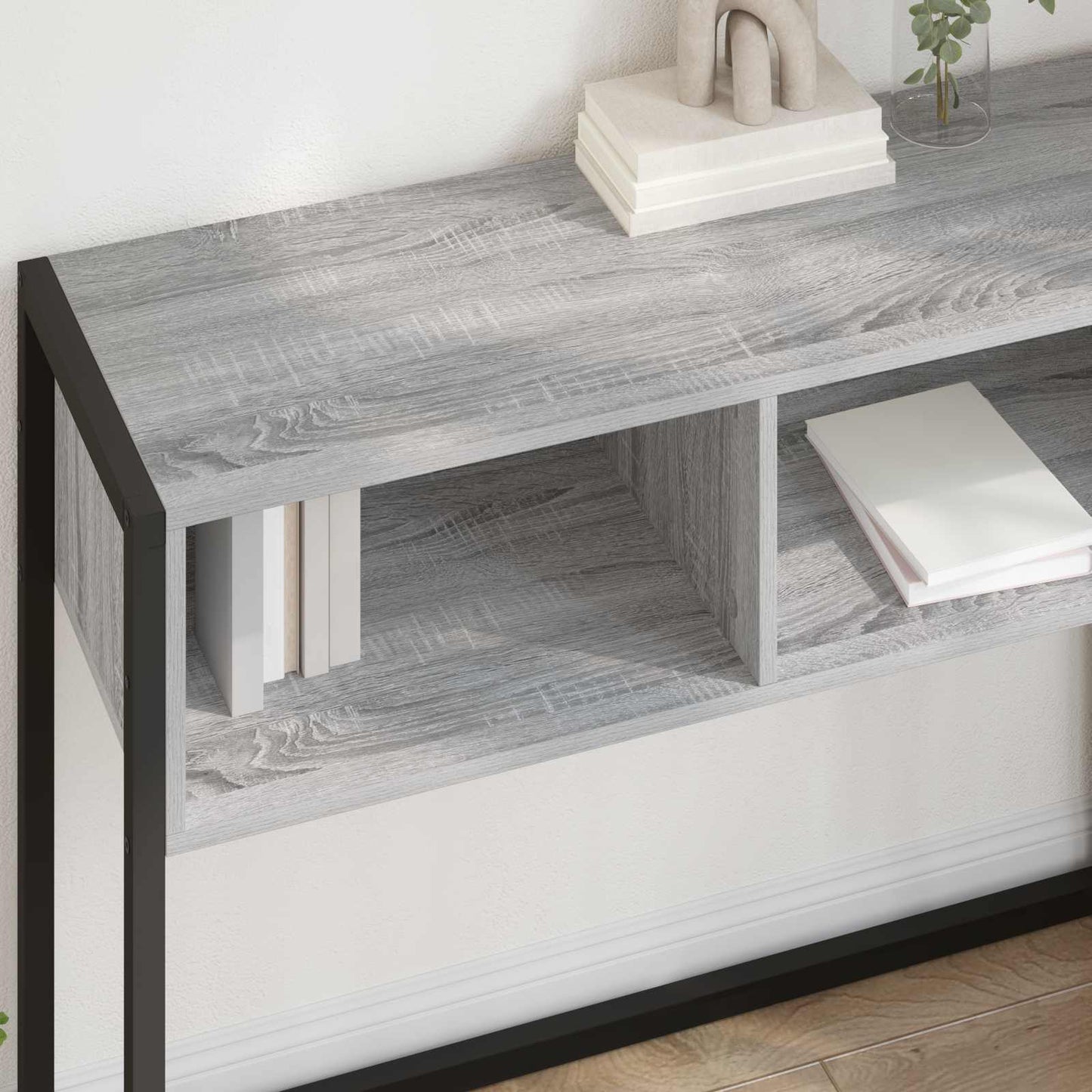 Tavolino Grigio Sonoma 100 x 36 x 75 cm Legno multistrato