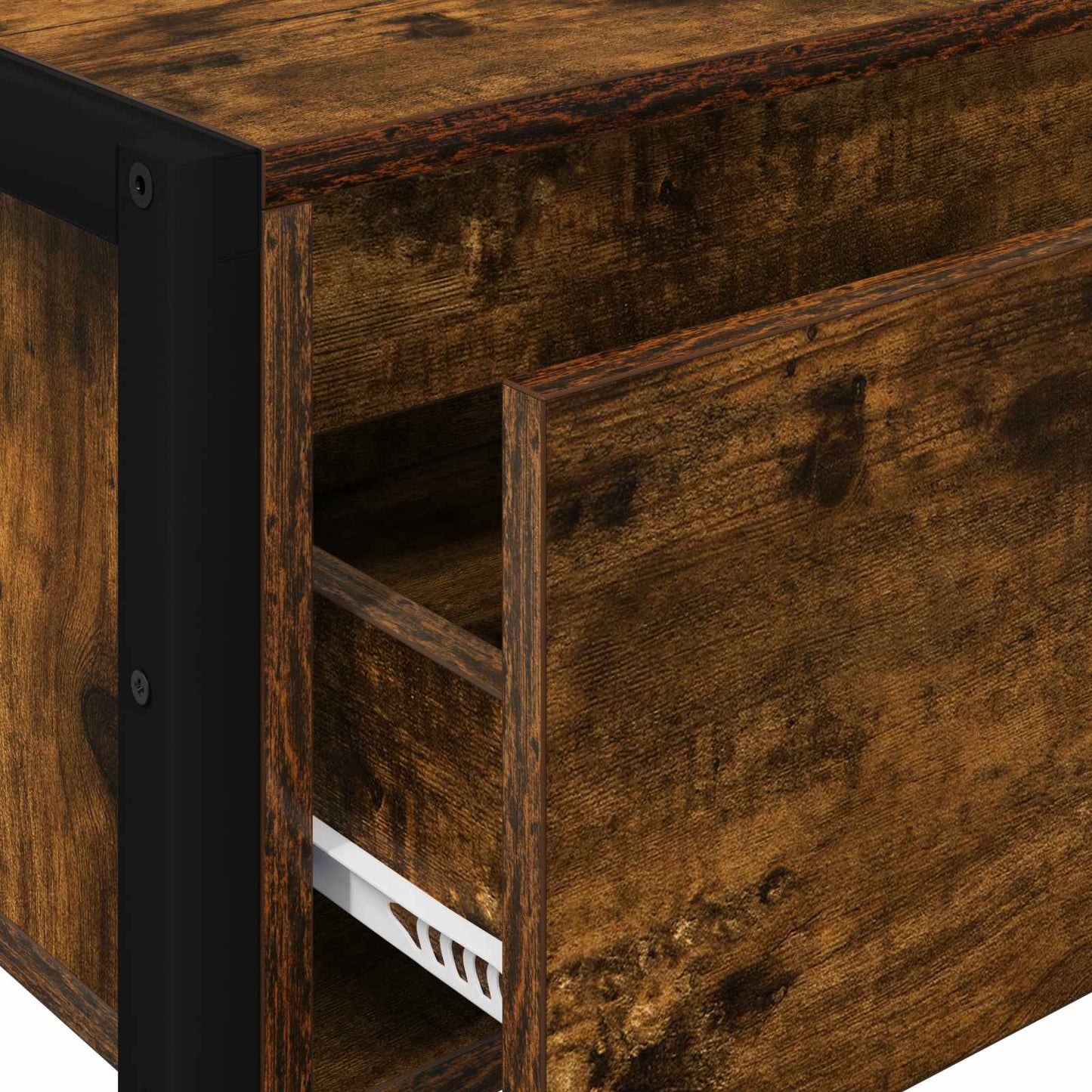 Tavolino Quercia Fumosa 100 x 36 x 75 cm Legno multistrato