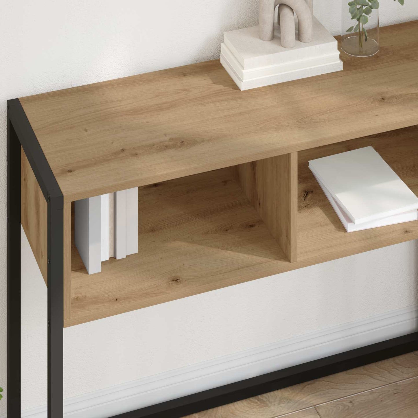 Tavolino Rovere Artigianale 100 x 36 x 75 cm Legno multistrato