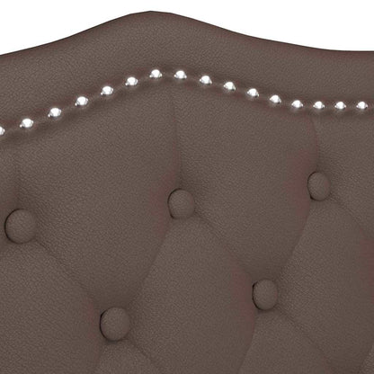Panca Chesterfield Marrone 120,5 x 65 x 75 cm Pelle Sintetica