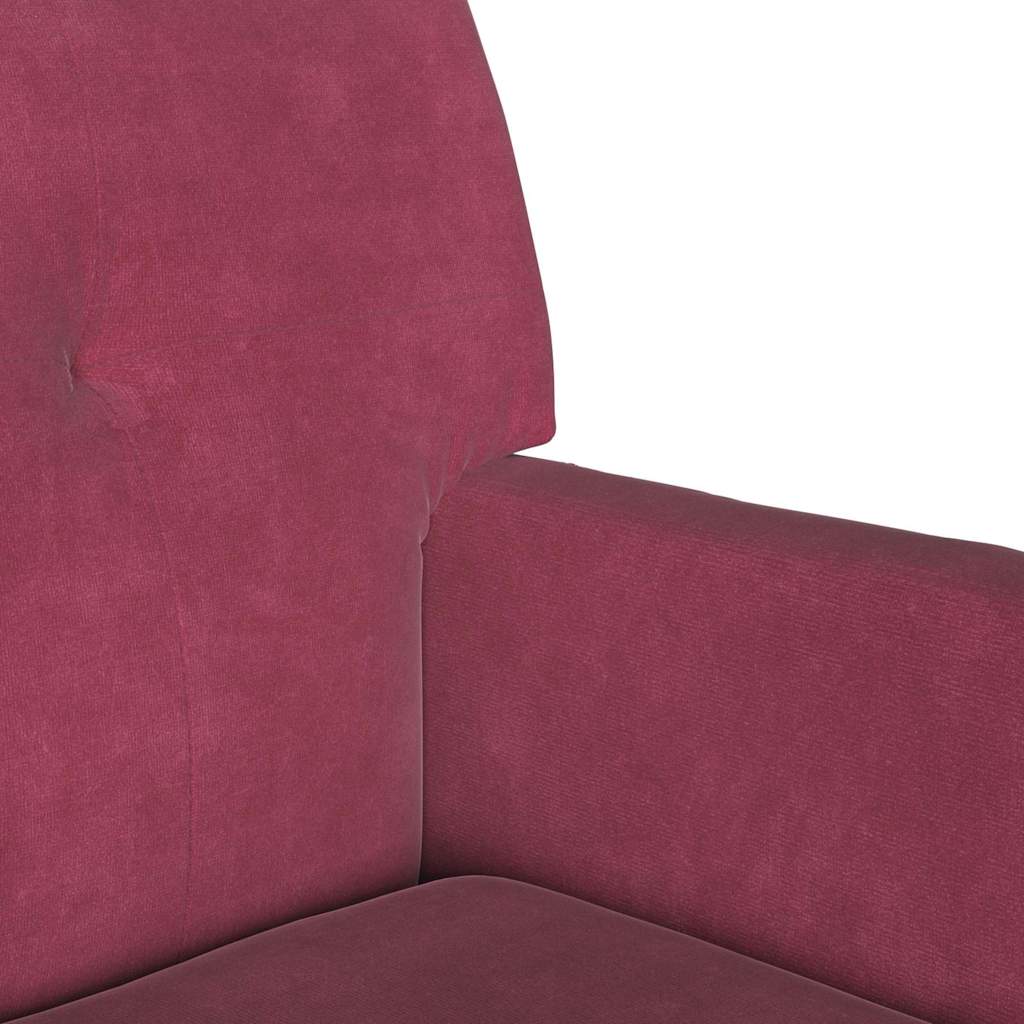 Panca Chesterfield Rosso Vino 112 x 65,5 x 75 cm Velluto | homemem39