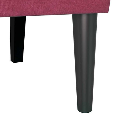 Panca Chesterfield Rosso Vino 112 x 65,5 x 75 cm Velluto | homemem39