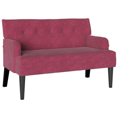 Panca Chesterfield Rosso Vino 112 x 65,5 x 75 cm Velluto | homemem39