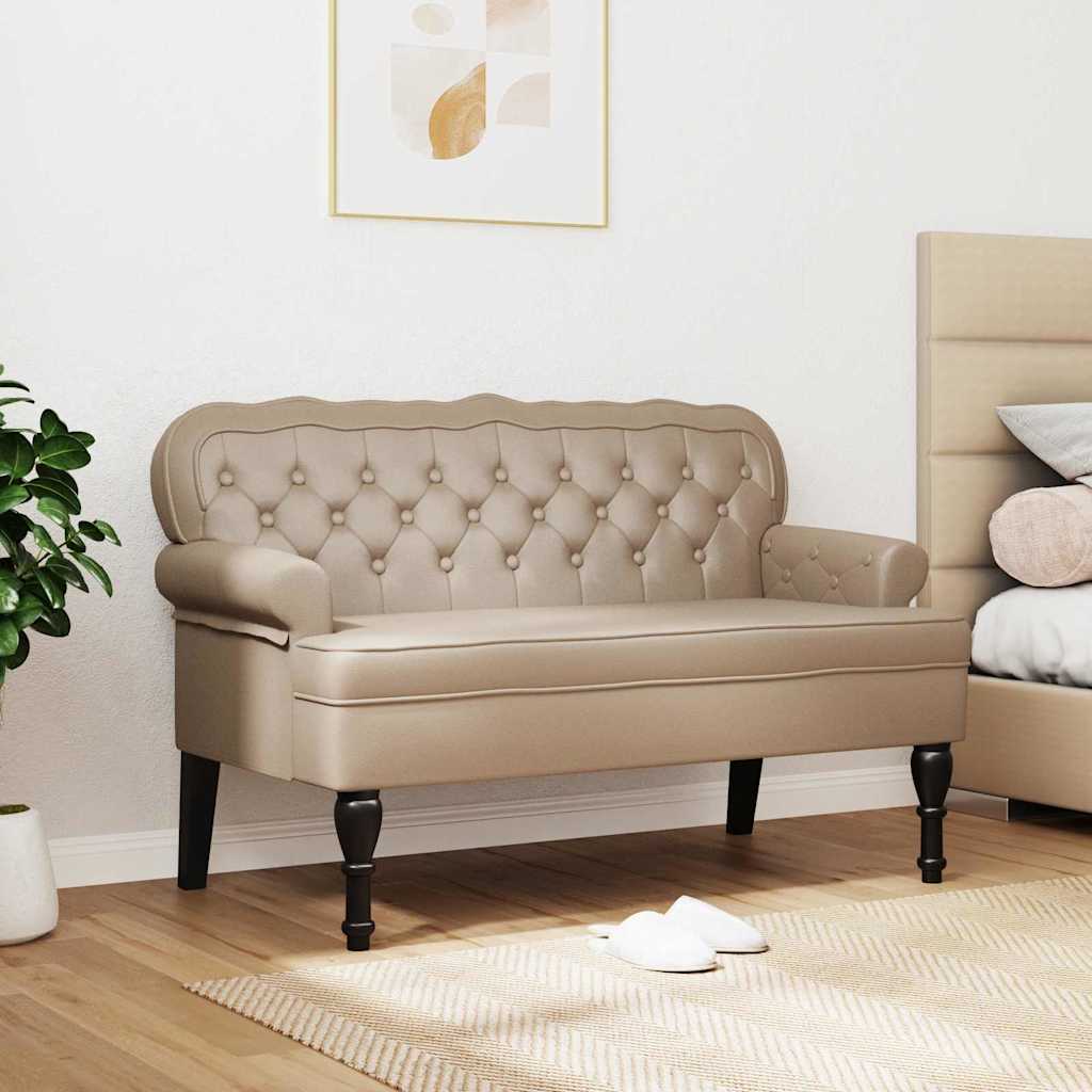 Panca Chesterfield Cappuccino 119,5 x 64,5 x 75 cm | homemem39