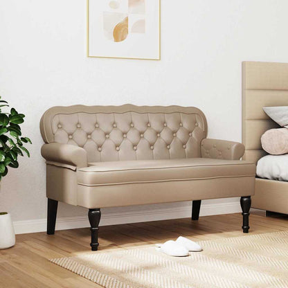 Panca Chesterfield Cappuccino 119,5 x 64,5 x 75 cm | homemem39