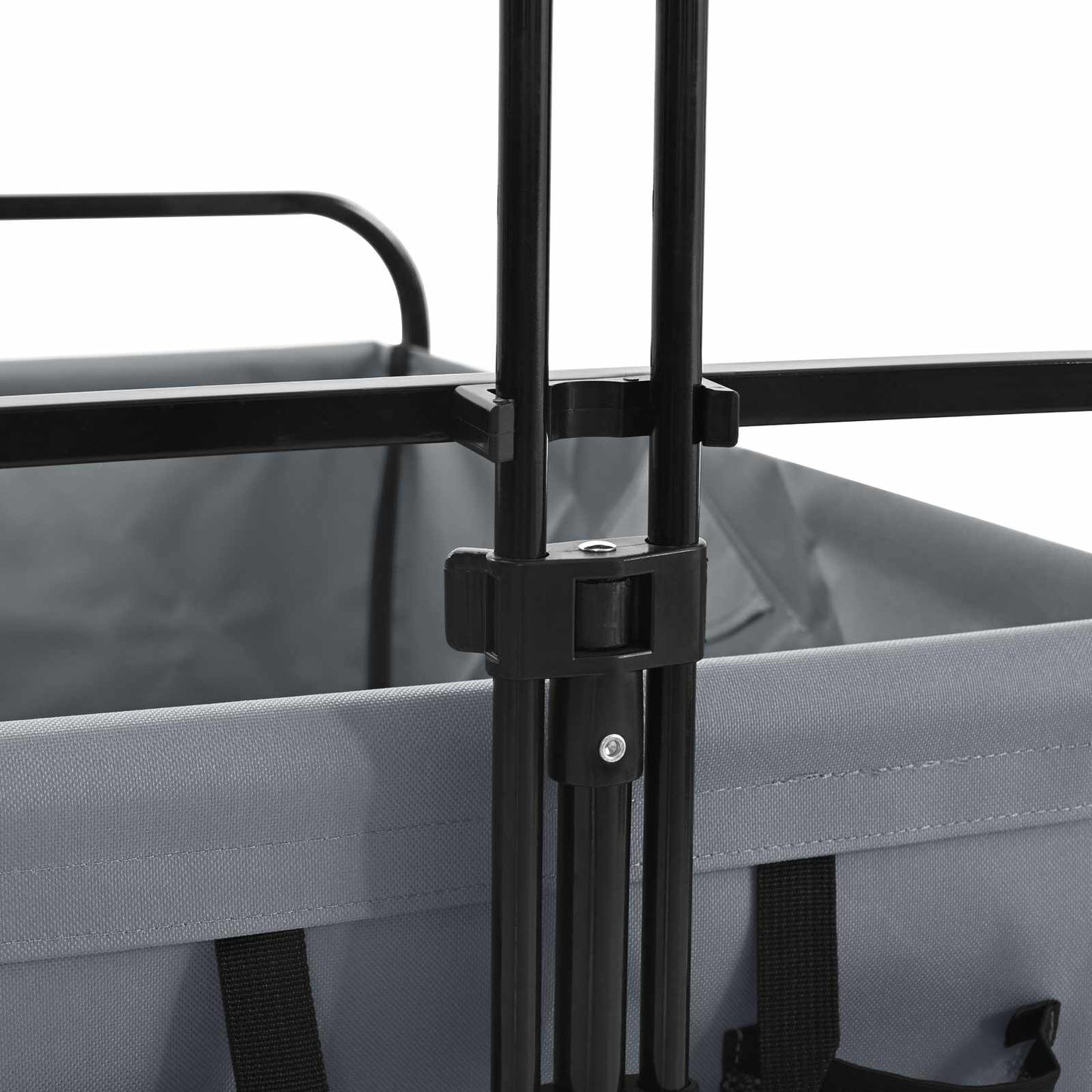 Carrello Pieghevole Grigio 89 x 63 x 96 cm | homemem39