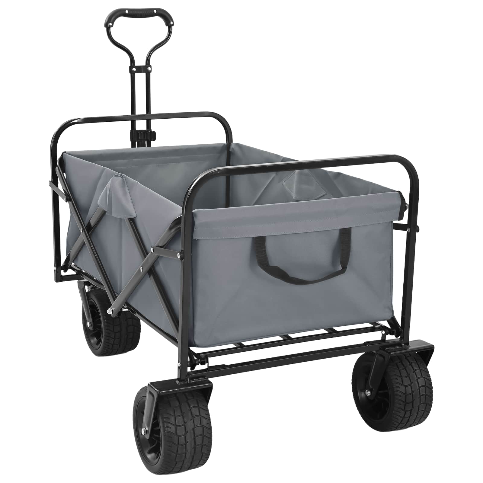Carrello Pieghevole Grigio 89 x 63 x 96 cm | homemem39