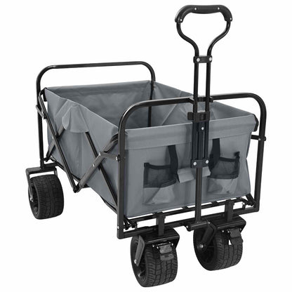 Carrello Pieghevole Grigio 89 x 63 x 96 cm | homemem39