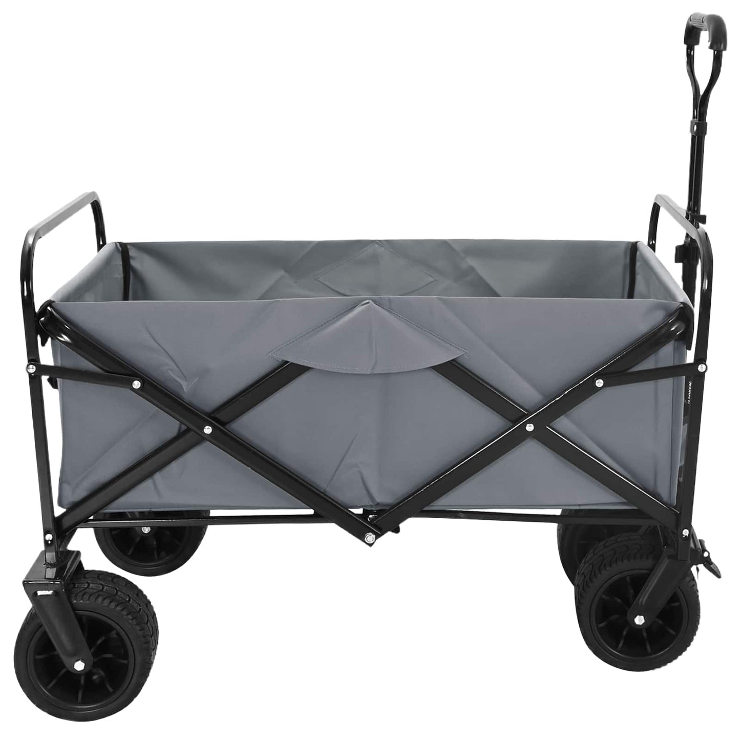 Carrello Pieghevole Grigio 89 x 63 x 96 cm | homemem39