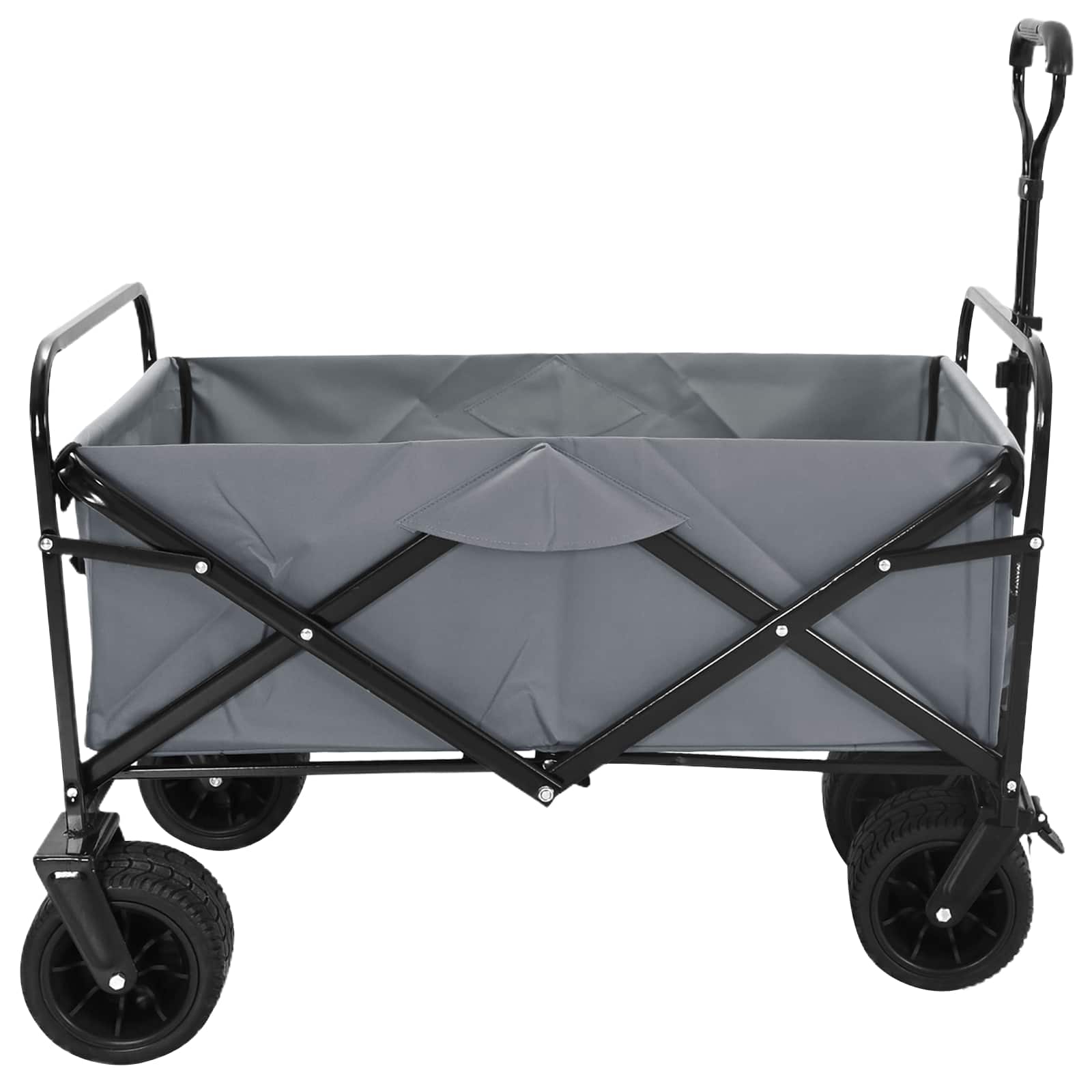 Carrello Pieghevole Grigio 89 x 63 x 96 cm | homemem39