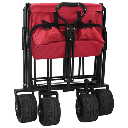 Carrello Pieghevole Rosso 89 x 63 x 96 cm | homemem39