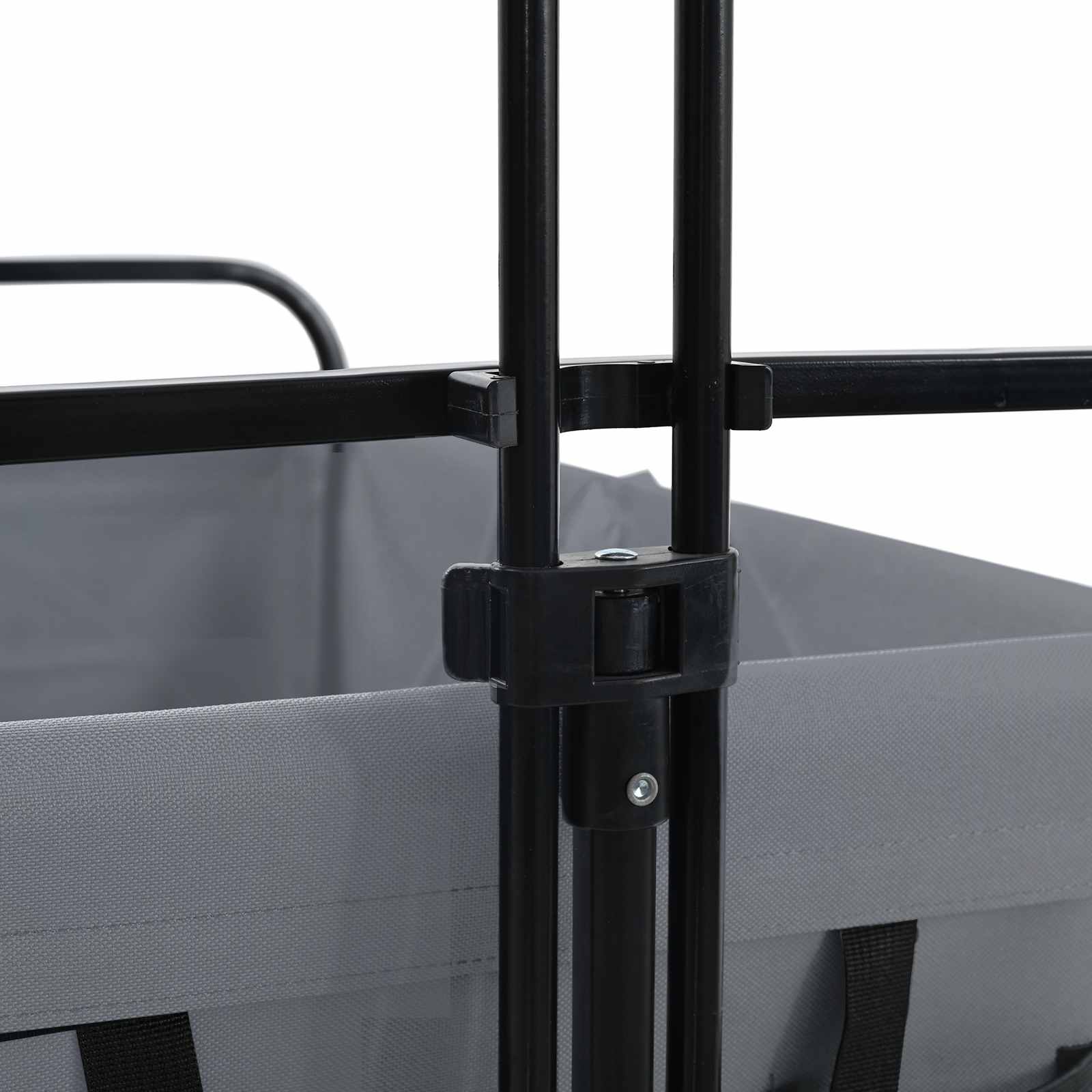 Carrello a Mano Pieghevole Grigio 94 x 53 x 99 cm | homemem39