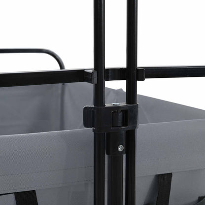 Carrello a Mano Pieghevole Grigio 94 x 53 x 99 cm | homemem39