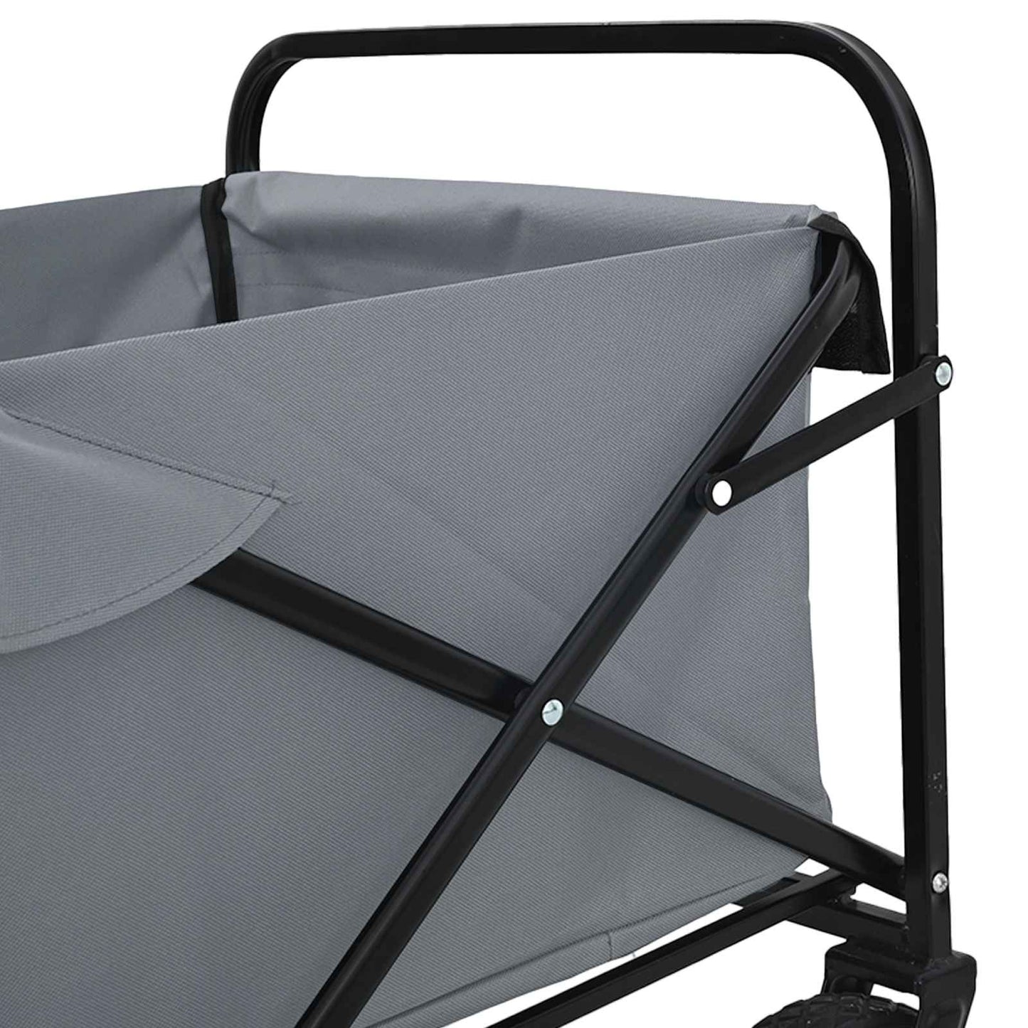 Carrello a Mano Pieghevole Grigio 94 x 53 x 99 cm | homemem39