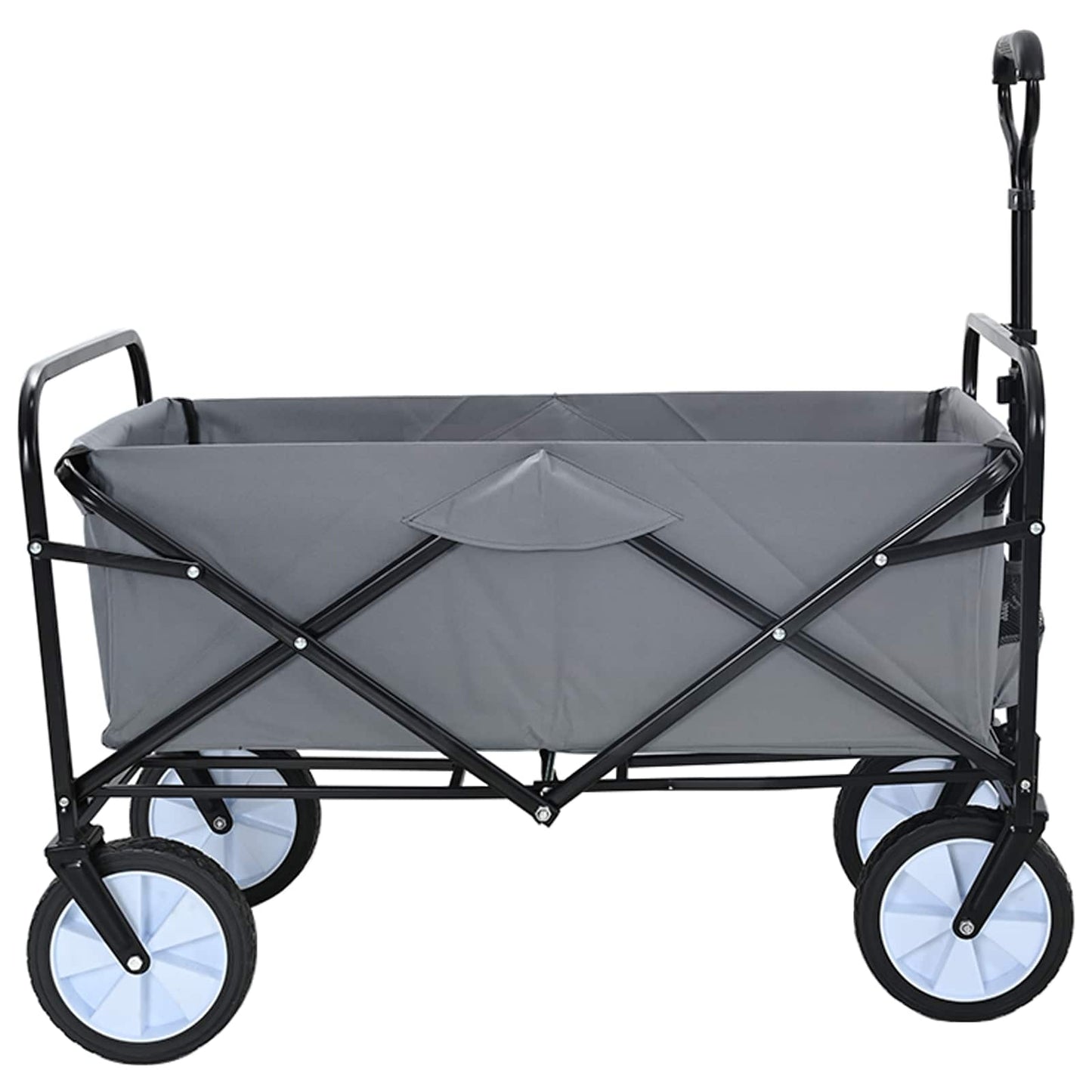 Carrello a Mano Pieghevole Grigio 94 x 53 x 99 cm | homemem39