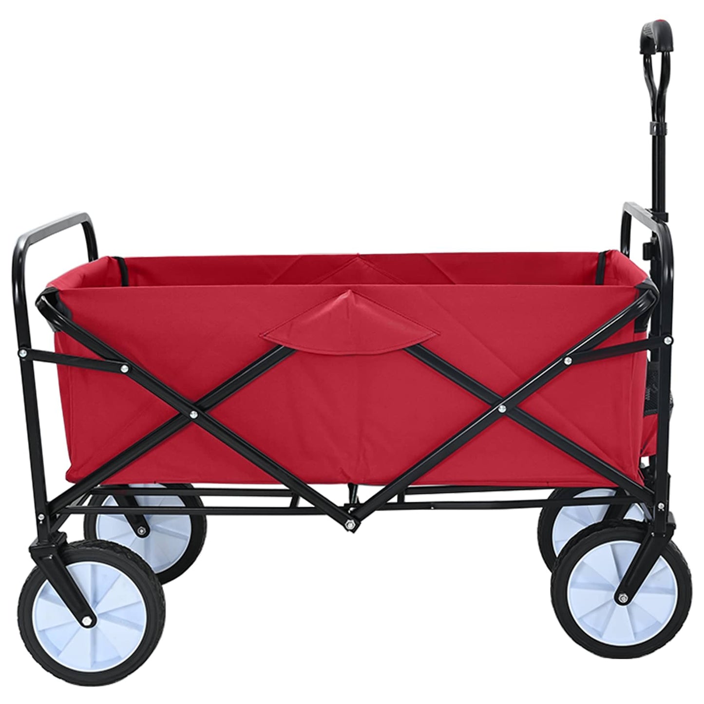 Carrello a Mano Pieghevole Rosso 94 x 53 x 99 cm Tessuto Oxford | homemem39