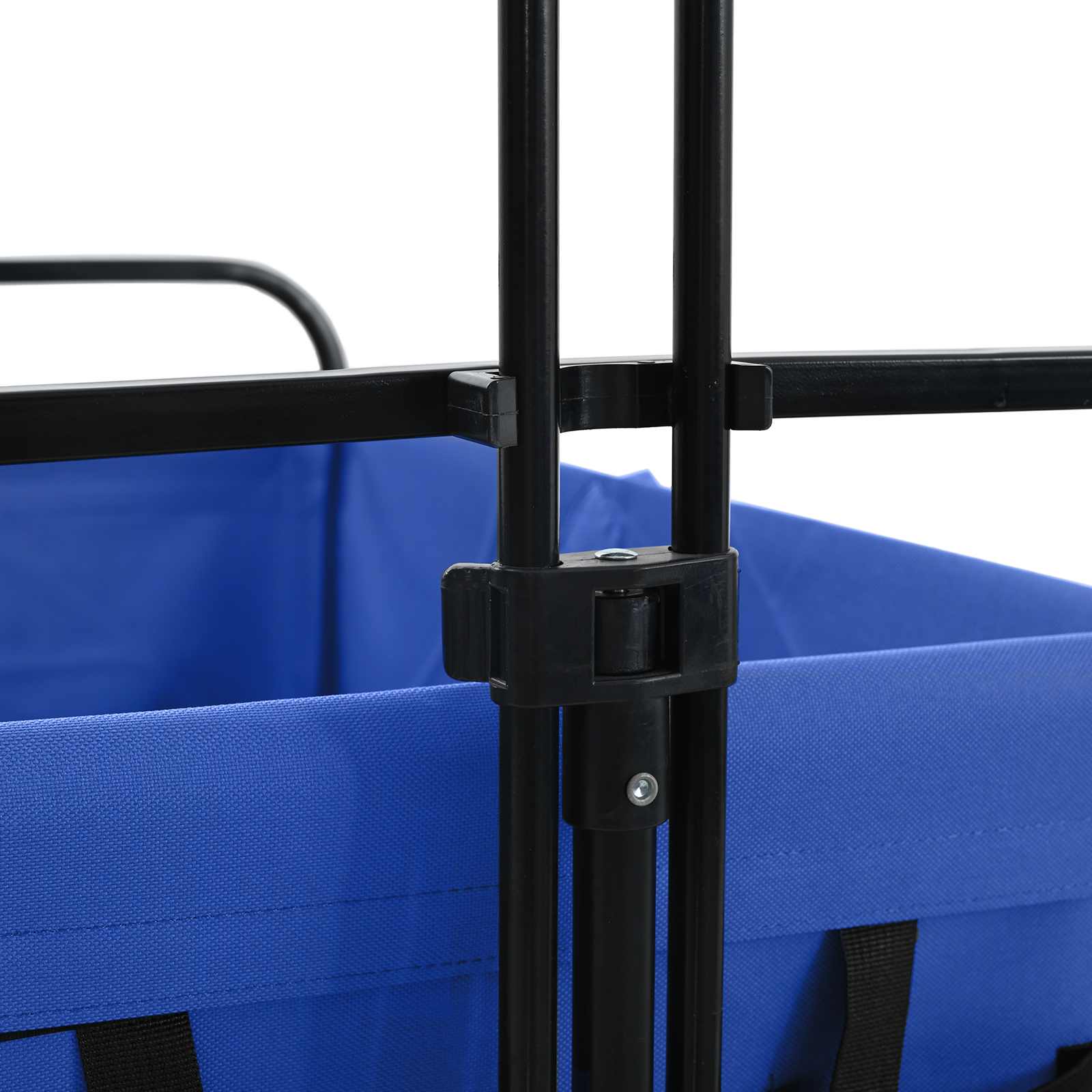 Carrello a Mano Pieghevole Blu 94 x 53 x 99 cm Tessuto Oxford | homemem39