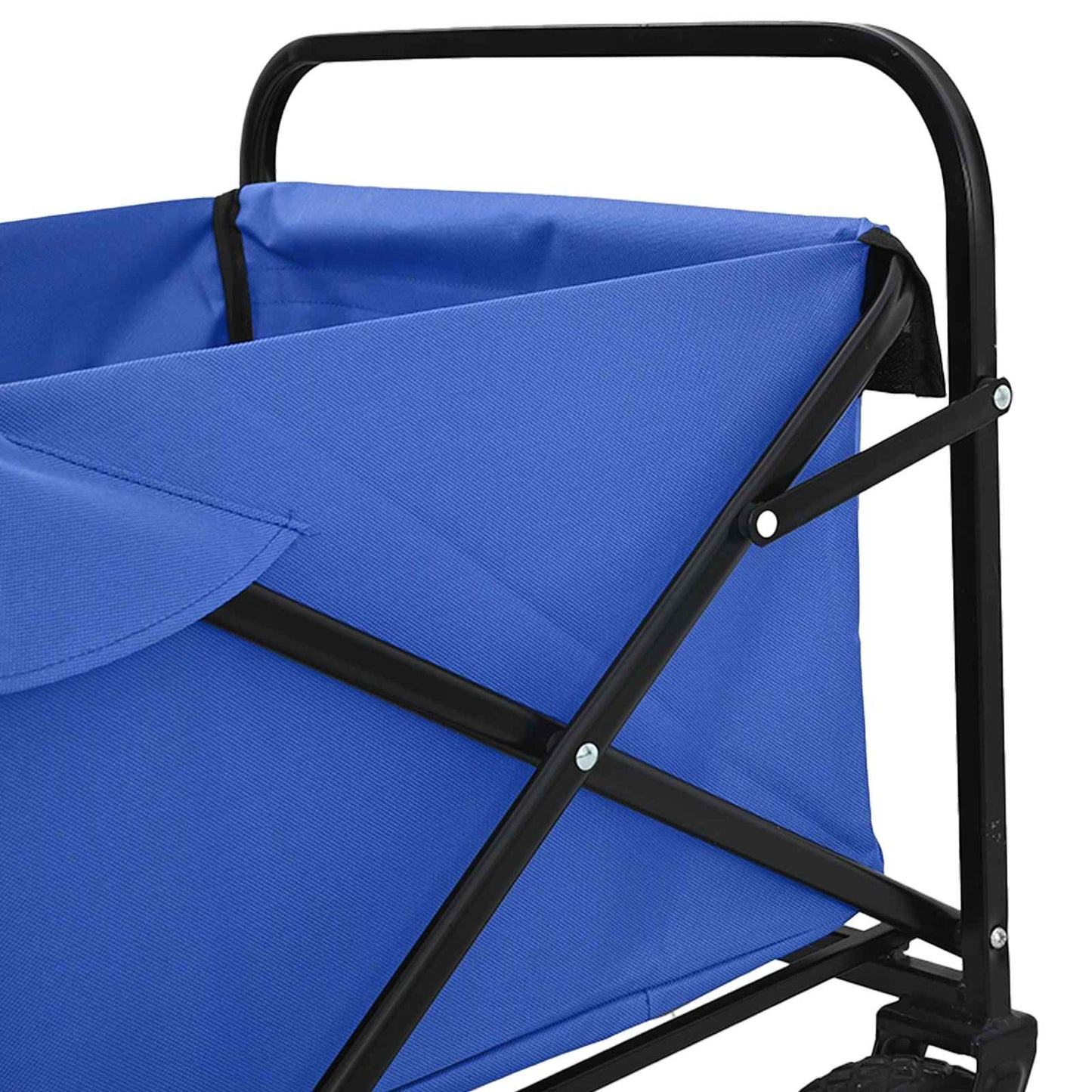 Carrello a Mano Pieghevole Blu 94 x 53 x 99 cm Tessuto Oxford | homemem39
