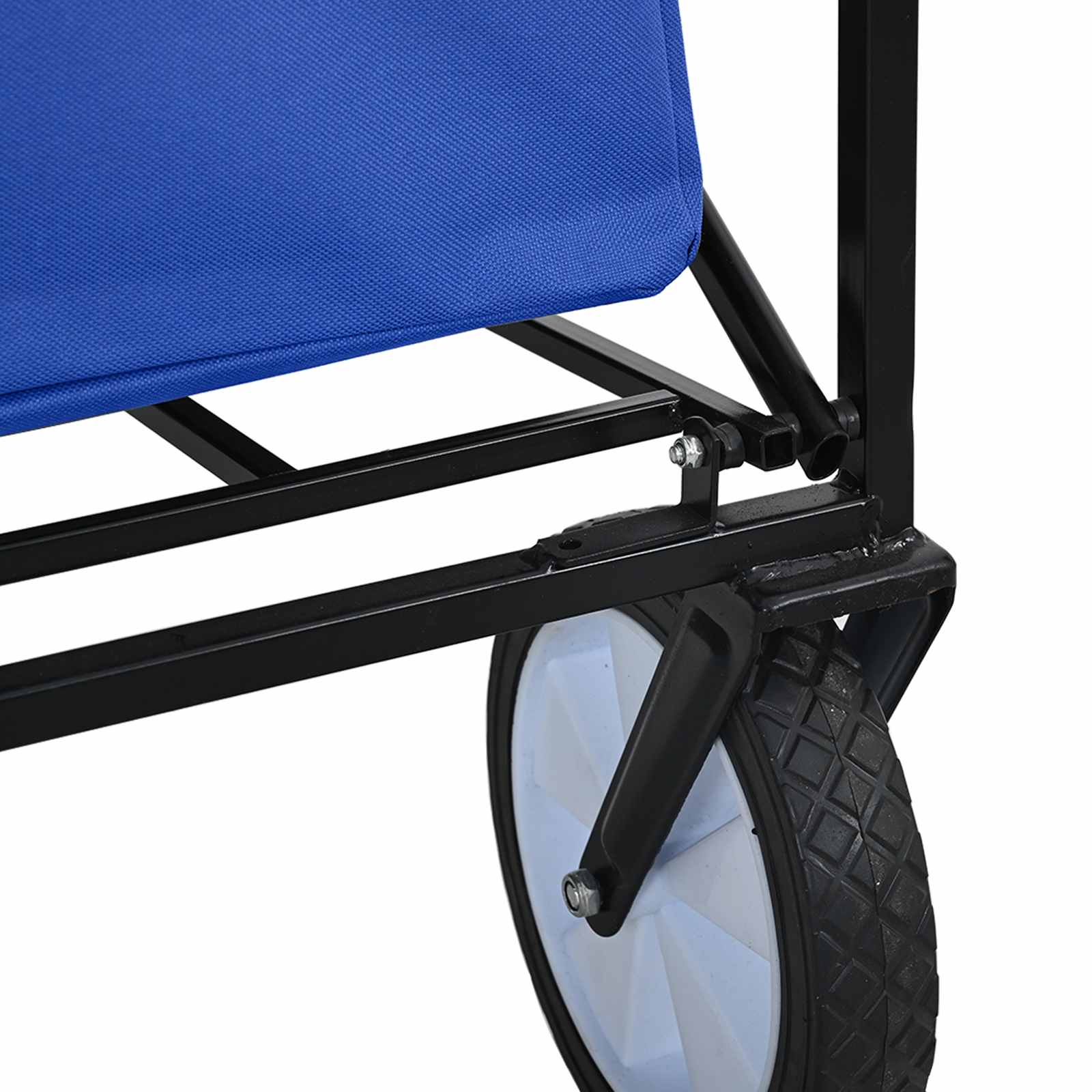 Carrello a Mano Pieghevole Blu 94 x 53 x 99 cm Tessuto Oxford | homemem39