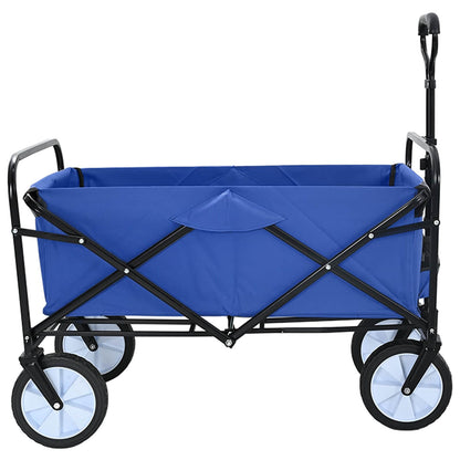 Carrello a Mano Pieghevole Blu 94 x 53 x 99 cm Tessuto Oxford | homemem39