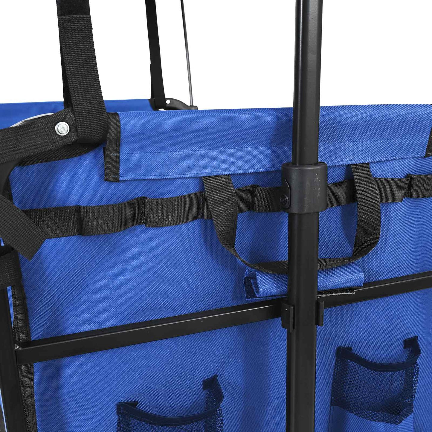 Carrello a Mano Pieghevole Nero 105 x 56.5 x 116 cm | homemem39