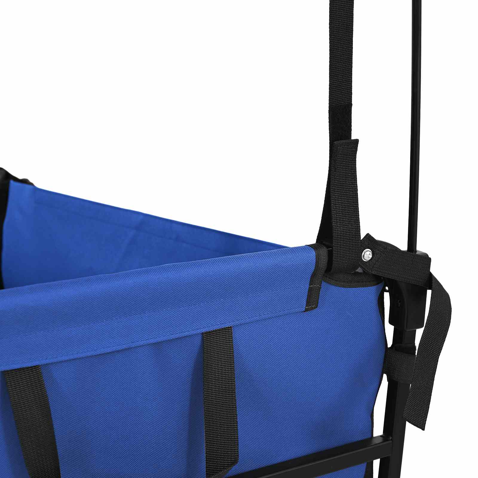 Carrello a Mano Pieghevole Nero 105 x 56.5 x 116 cm | homemem39