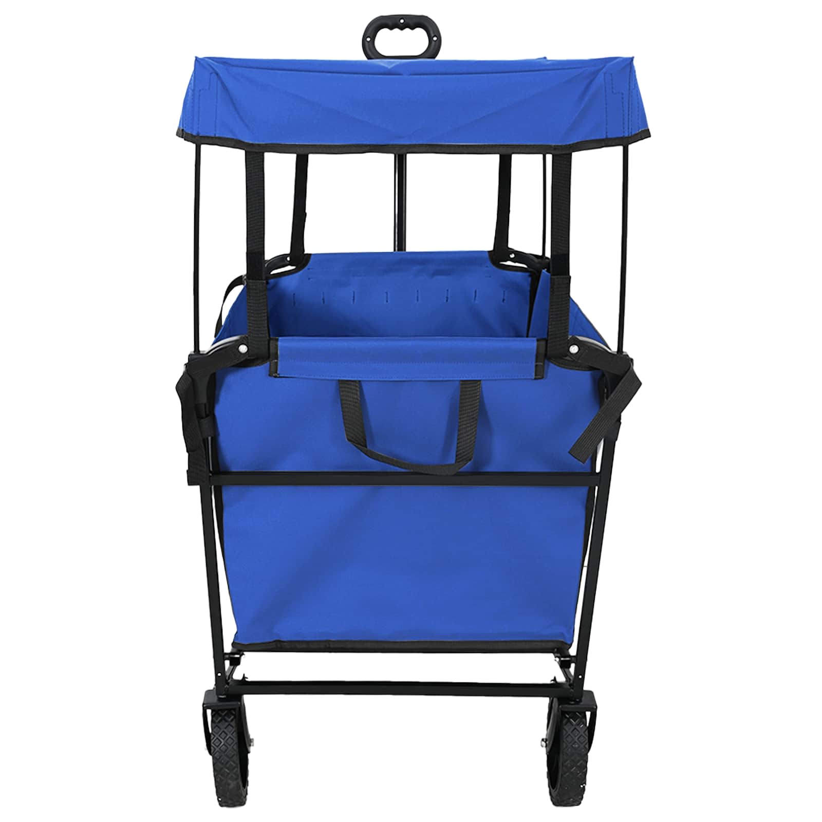 Carrello a Mano Pieghevole Nero 105 x 56.5 x 116 cm | homemem39