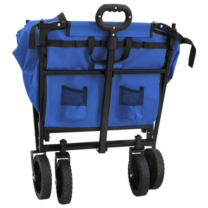 Carrello a Mano Pieghevole Nero 105 x 56.5 x 116 cm | homemem39