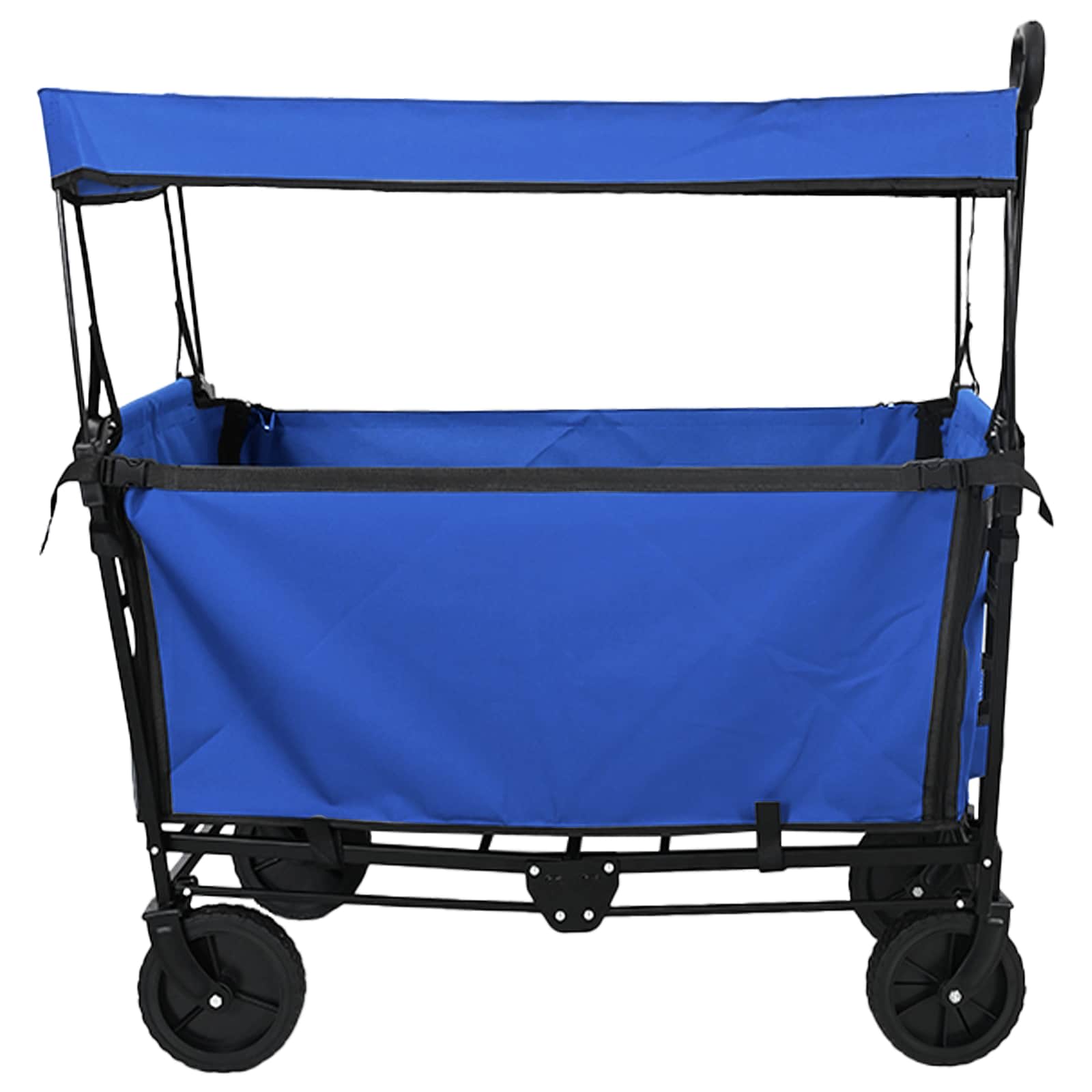 Carrello a Mano Pieghevole Nero 105 x 56.5 x 116 cm | homemem39