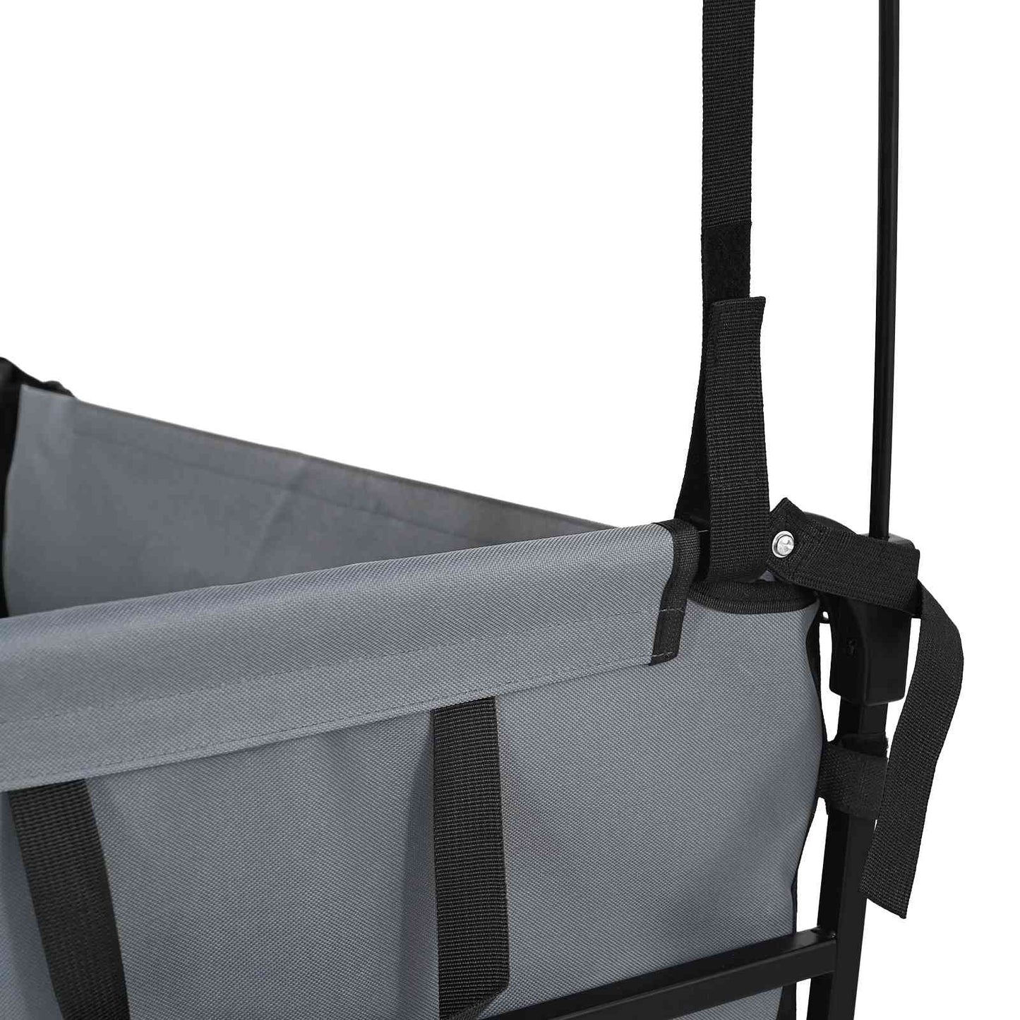 Carrello a Mano Pieghevole Grigio 105 x 56.5 x 116 cm | homemem39