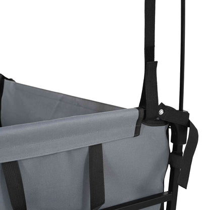 Carrello a Mano Pieghevole Grigio 105 x 56.5 x 116 cm | homemem39