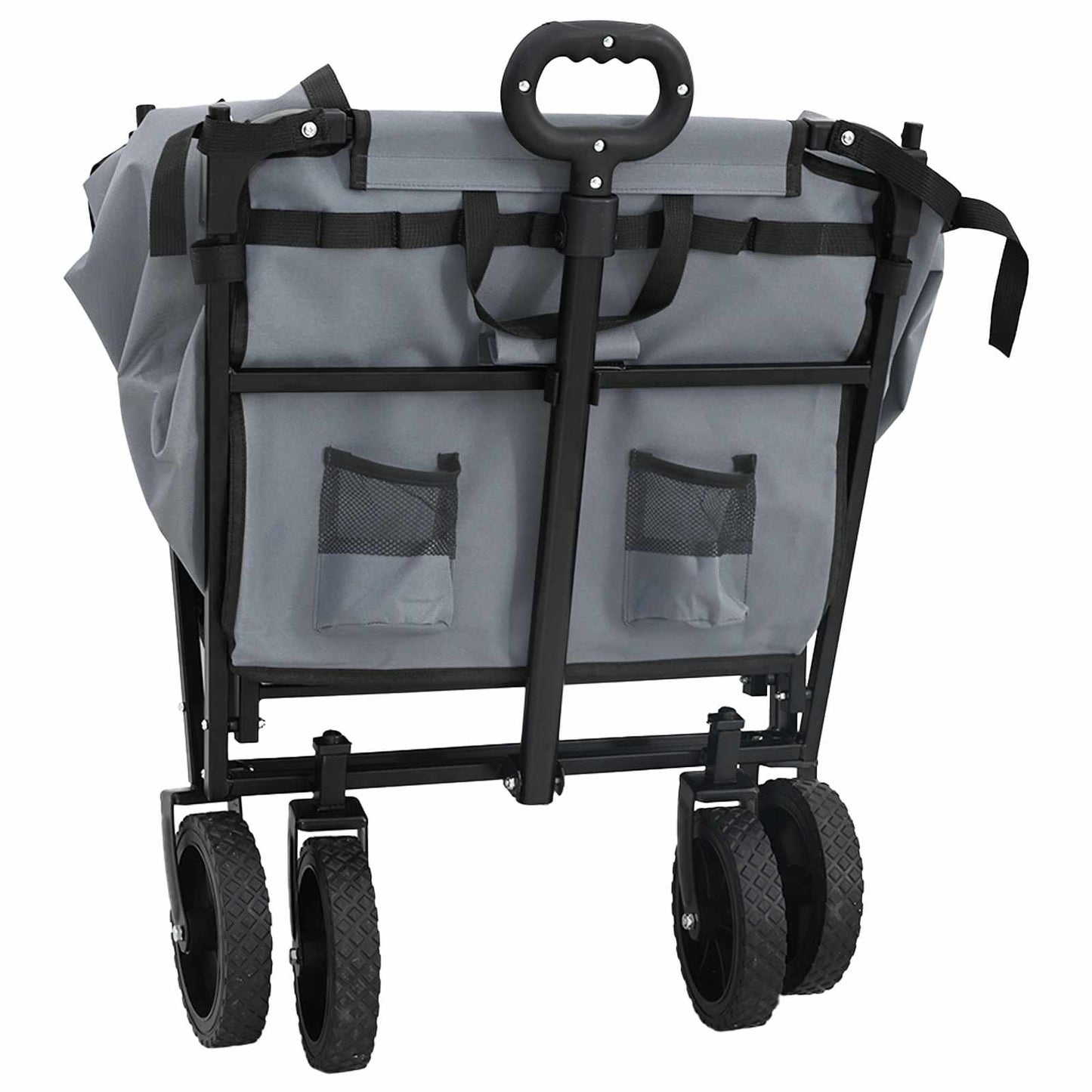 Carrello a Mano Pieghevole Grigio 105 x 56.5 x 116 cm | homemem39