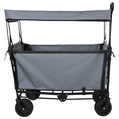 Carrello a Mano Pieghevole Grigio 105 x 56.5 x 116 cm | homemem39
