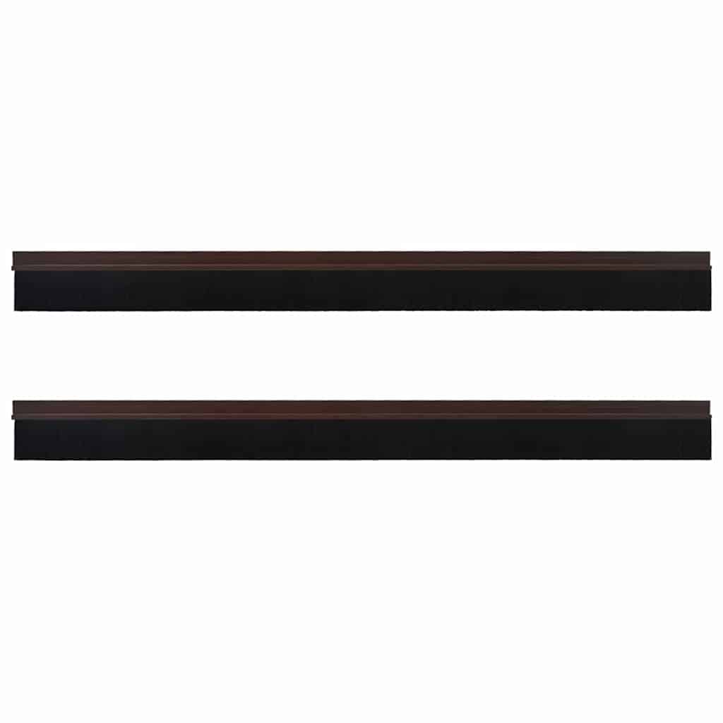 Spazzole per porte autoadesive 2 pcs Marrone 100 cm