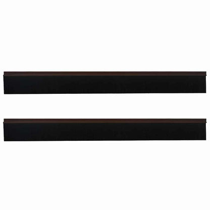 Spazzole per porte autoadesive 2 pcs Marrone 100 cm