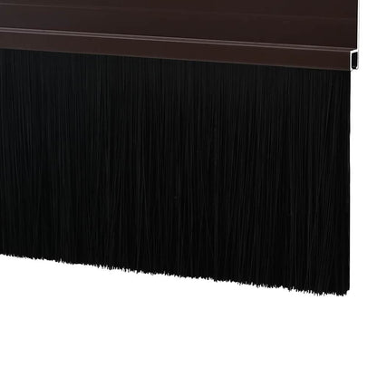 Spazzole per porte autoadesive 6 pcs Marrone 100 cm | homemem39