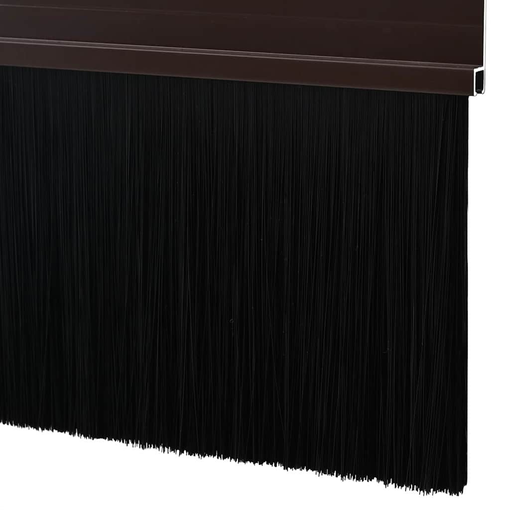 Spazzole per porte autoadesive 6 pcs Marrone 100 cm