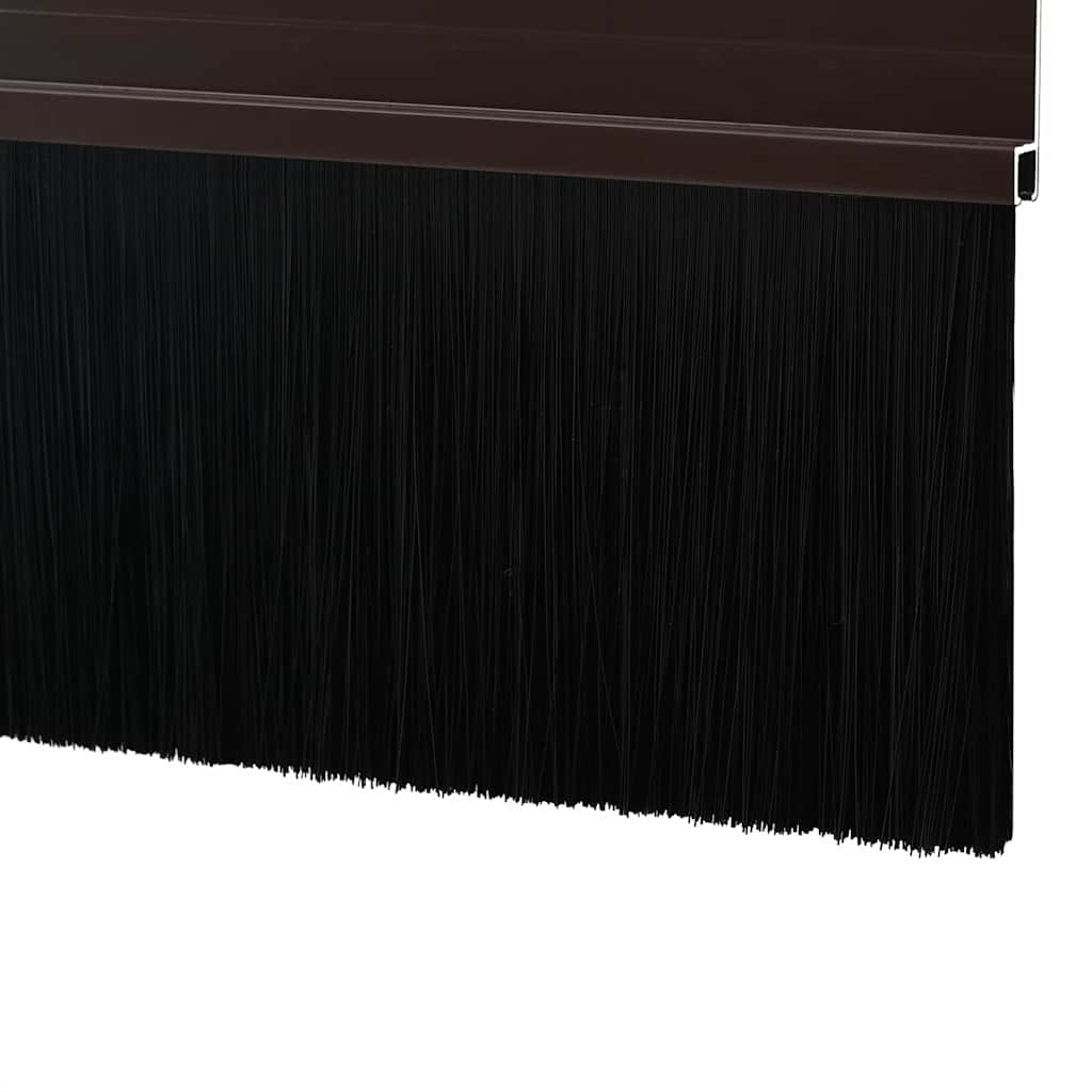 Spazzole per porte autoadesive 12 pcs Marrone 100 cm | homemem39