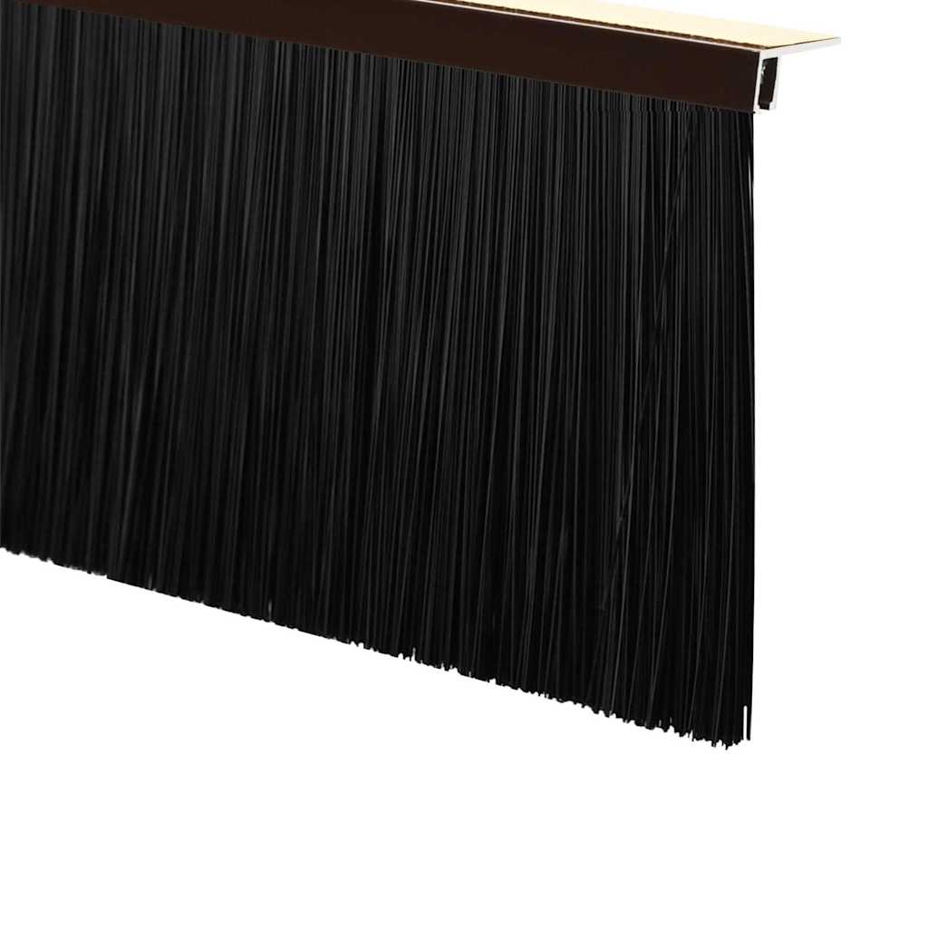 Spazzole per porte autoadesive 2 pcs Marrone 100 cm | homemem39