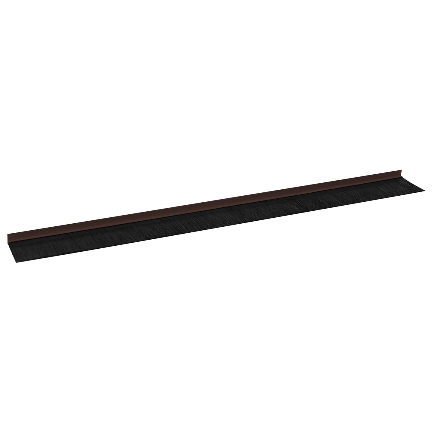 Spazzole per porte autoadesive 2 pcs Marrone 100 cm | homemem39
