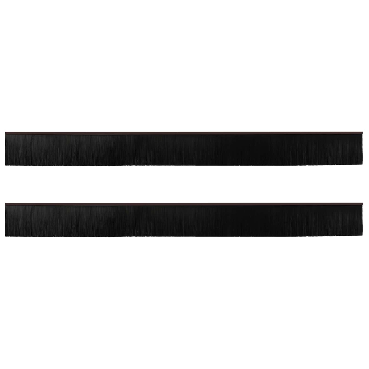 Spazzole per porte autoadesive 2 pcs Marrone 100 cm | homemem39