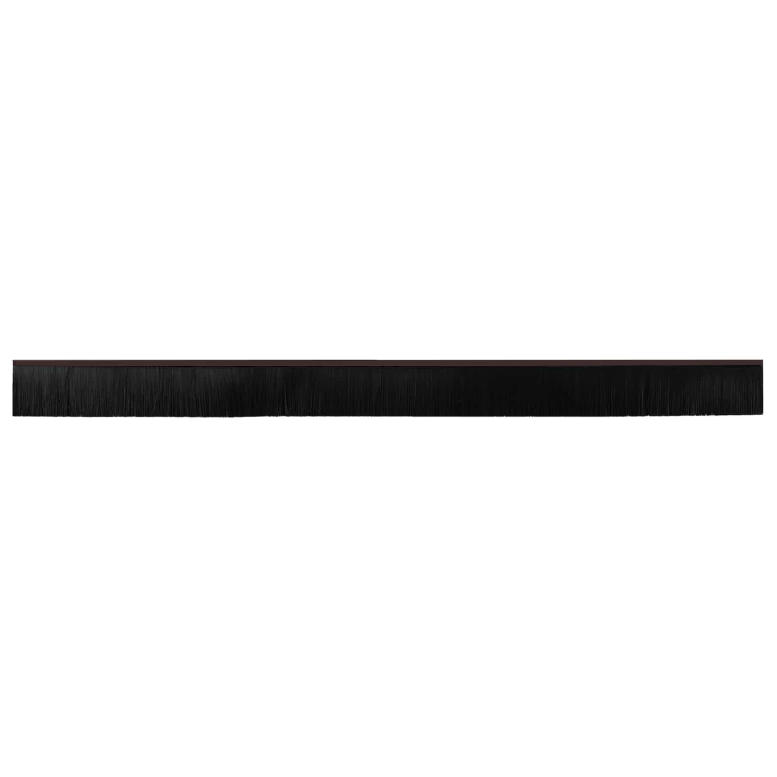 Spazzole per porte autoadesive 12 pcs Marrone 100 cm | homemem39