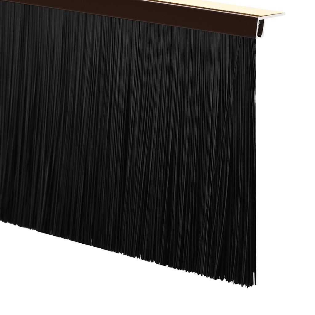Spazzole per porte autoadesive 12 pcs Marrone 100 cm | homemem39