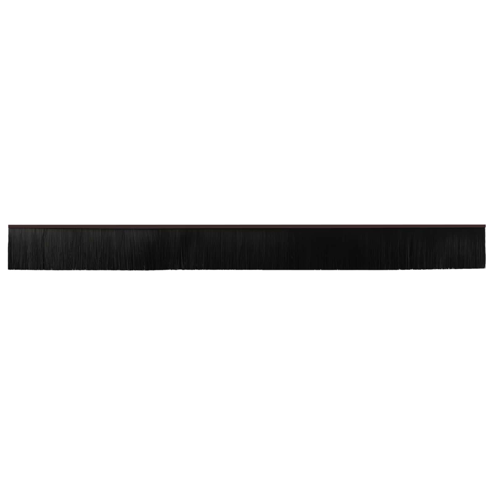 Spazzole per porte autoadesive 12 pcs Marrone 100 cm | homemem39